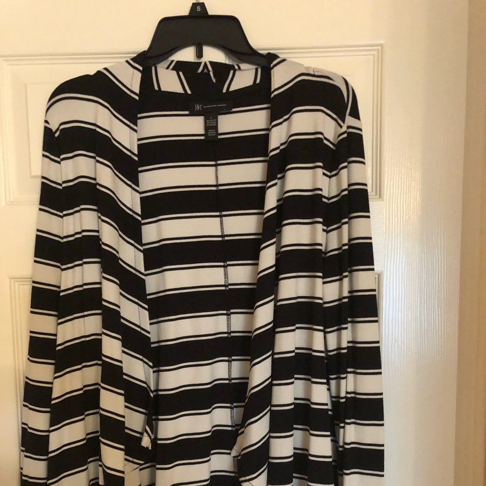 Inc black and white cardigan!